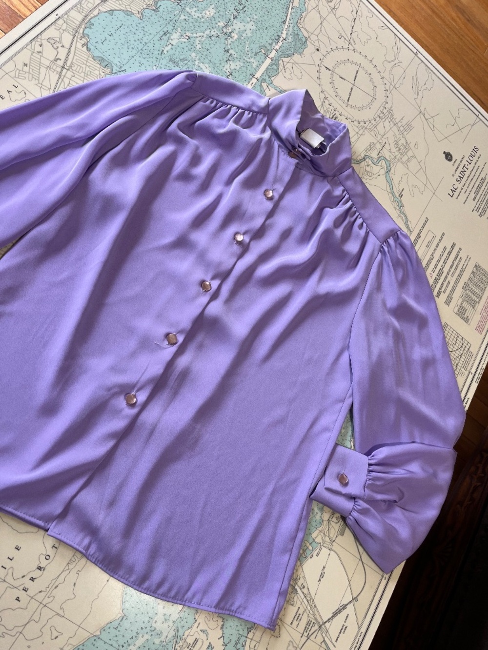 Vintage Pastel Purple Elite Blouse